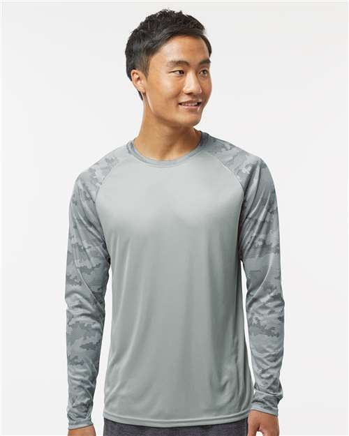 Paragon 216P Cayman Performance Camo Colorblocked Long Sleeve T-Shirt