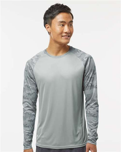 Paragon 216P Cayman Performance Camo Colorblocked Long Sleeve T-Shirt