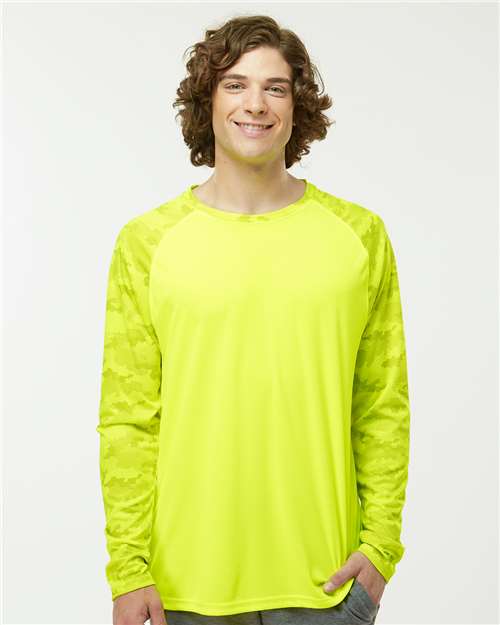 Paragon 216P Cayman Performance Camo Colorblocked Long Sleeve T-Shirt