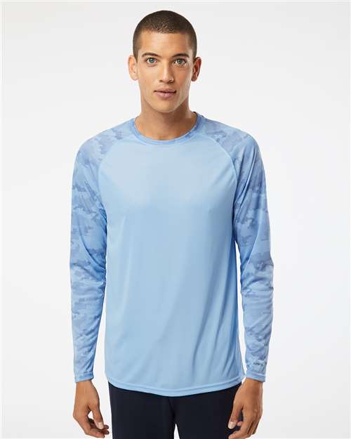 Paragon 216P Cayman Performance Camo Colorblocked Long Sleeve T-Shirt