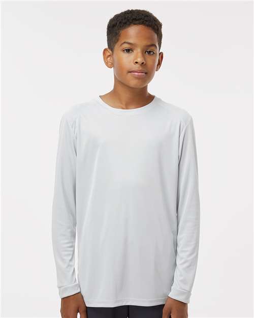 Paragon 218Y Youth Long Islander Performance Long Sleeve T-Shirt - Custom Decorated