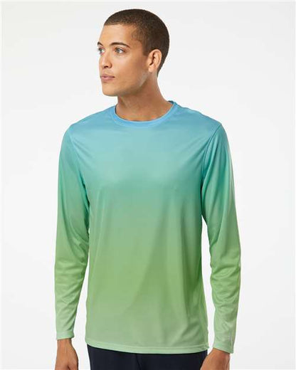 Paragon 225 Barbados Performance Pin Dot Long Sleeve T-Shirt - Custom Decorated