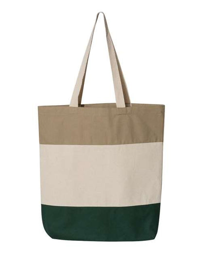 Q-Tees Q125900 11L Tri-Color Tote