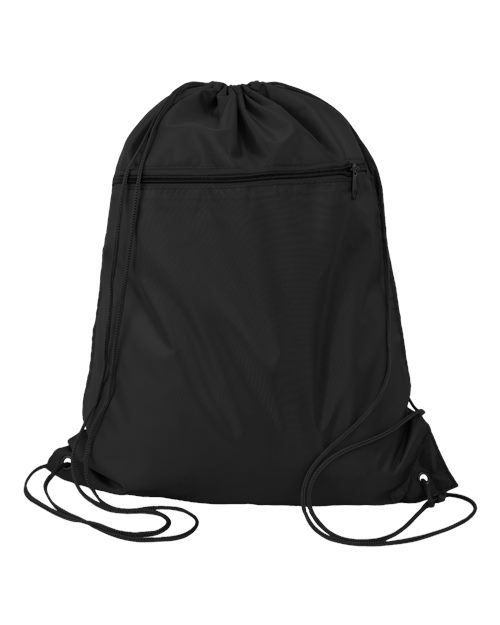 Q-Tees Q135200 Polyester Cinchpack - Custom Decorated