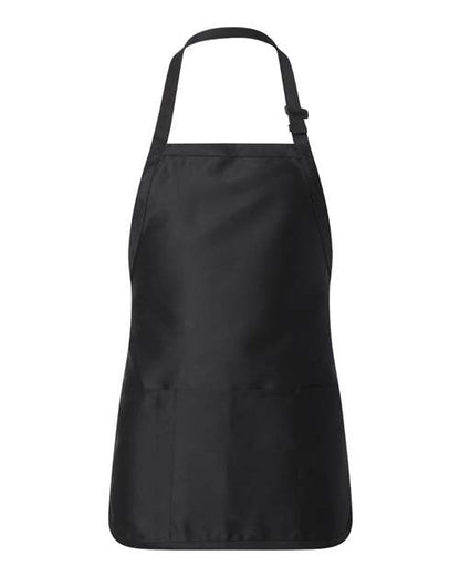 Q-Tees Q4250 Full-Length Apron with Pouch Pocket - Custom Decorated