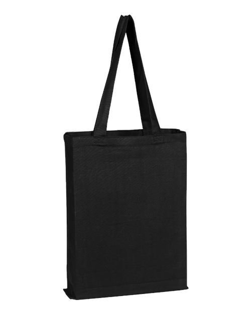 Q-Tees Q800GS Canvas Gusset Promotional Tote - Custom Decorated
