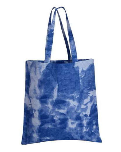 Q-Tees TD800 Tie-Dyed Canvas Bag - Custom Decorated