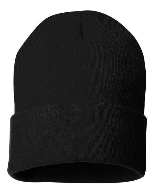 Sportsman SP12 12" Solid Cuffed Beanie - Custom Decorated
