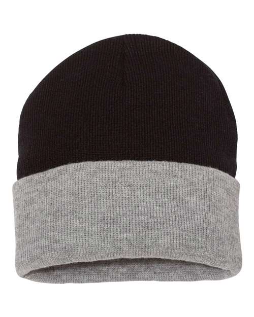 Sportsman SP12T 12" Color Blocked Cuffed Beanie - Custom Decorated