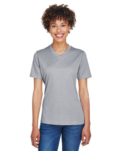 Team 365 TT11HW Ladies' Sonic Heather Performance T-Shirt - Custom Decorated
