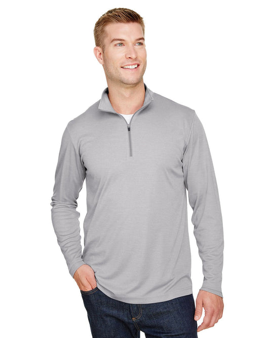 Team 365 TT31H Men's Zone Sonic Heather Performance Quarter-Zip - Custom Decorated