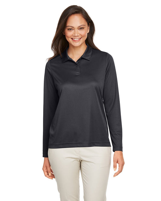 Team 365 TT51LW Ladies' Zone Performance Long Sleeve Polo - Custom Decorated