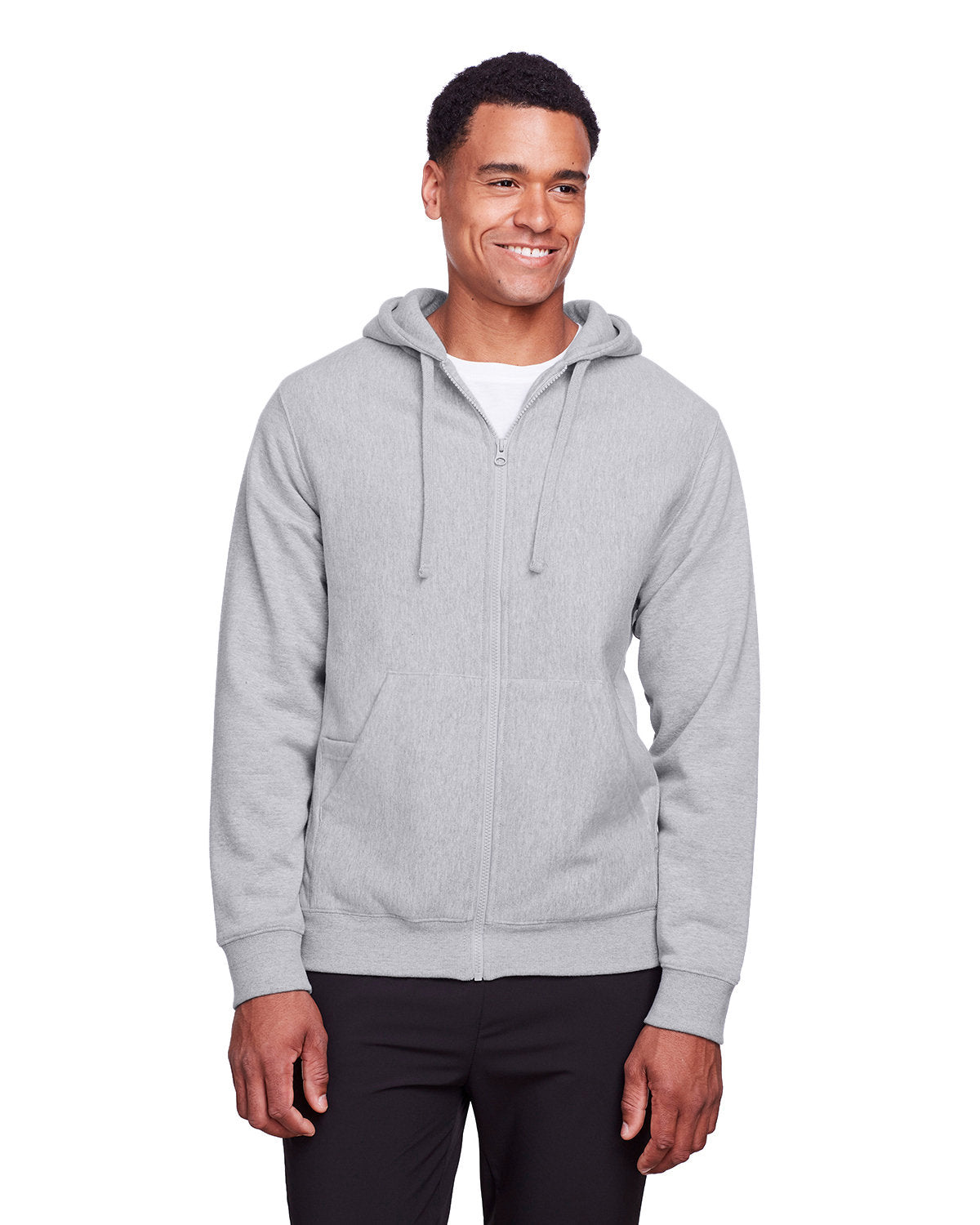 Team 365 TT95 Men's Zone HydroSport Heavyweight Full-Zip Hooded Sweatshirt - Custom Decorated