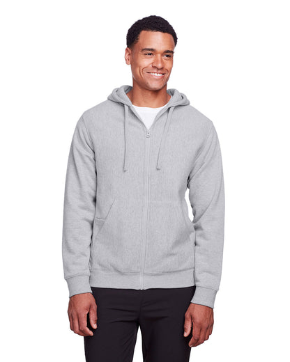 Team 365 TT95 Men's Zone HydroSport Heavyweight Full-Zip Hooded Sweatshirt - Custom Decorated