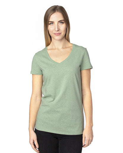 Threadfast Apparel 200RV Ladies' Ultimate V-Neck T-Shirt - Custom Decorated