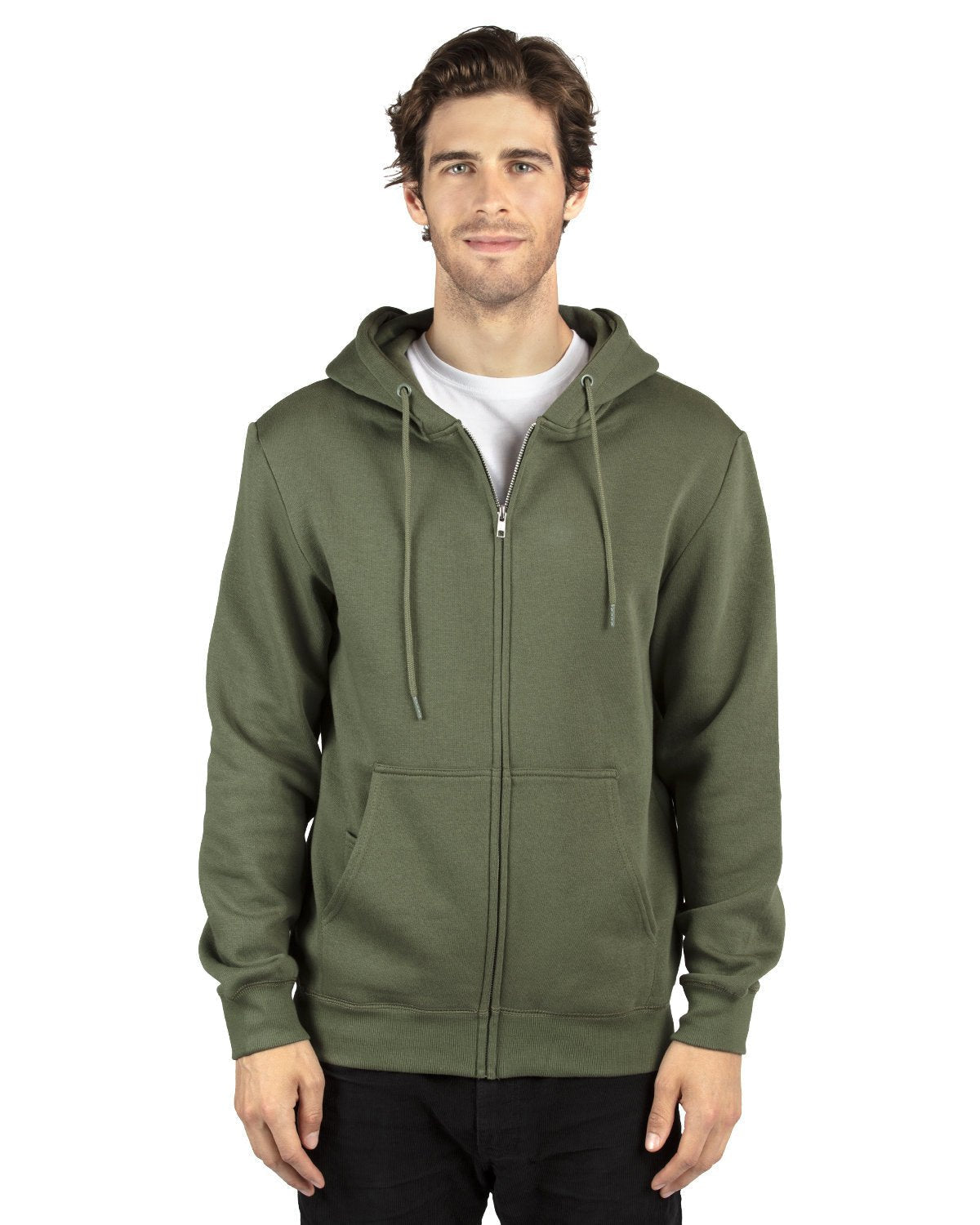 Threadfast Apparel 320Z Unisex Ultimate Fleece Full-Zip Hooded Sweatshirt - Custom Decorated