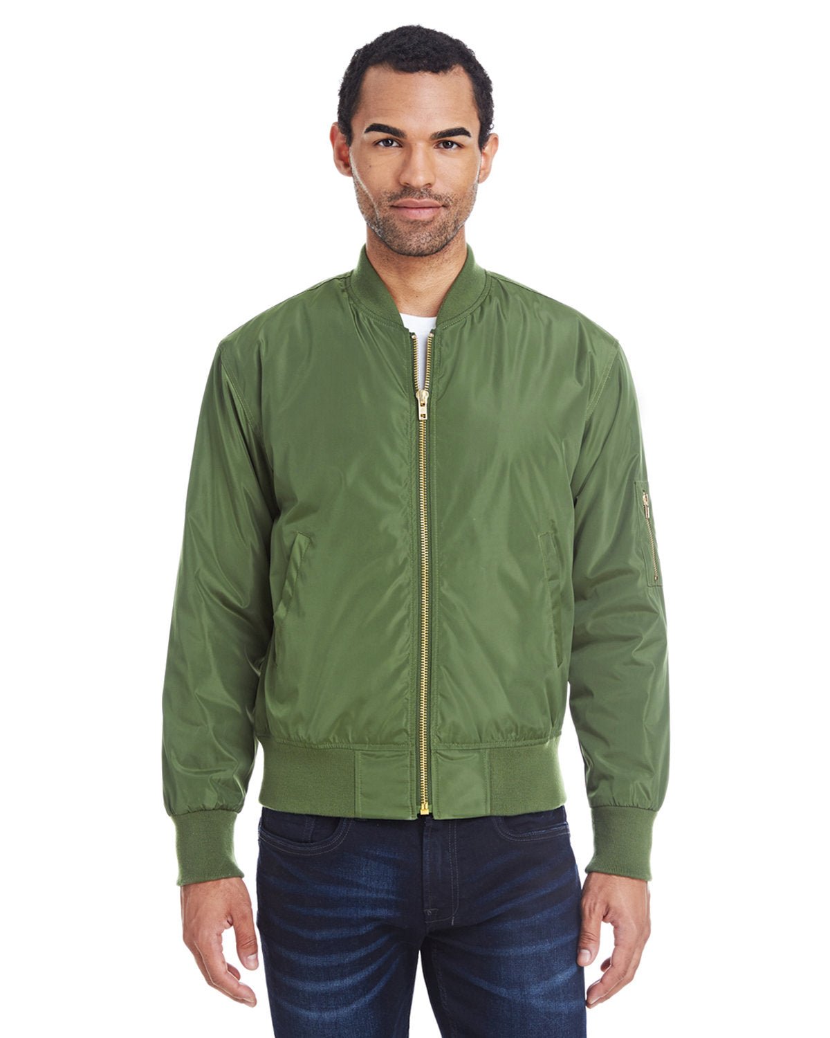 Threadfast Apparel 395J Unisex Bomber Jacket - Custom Decorated