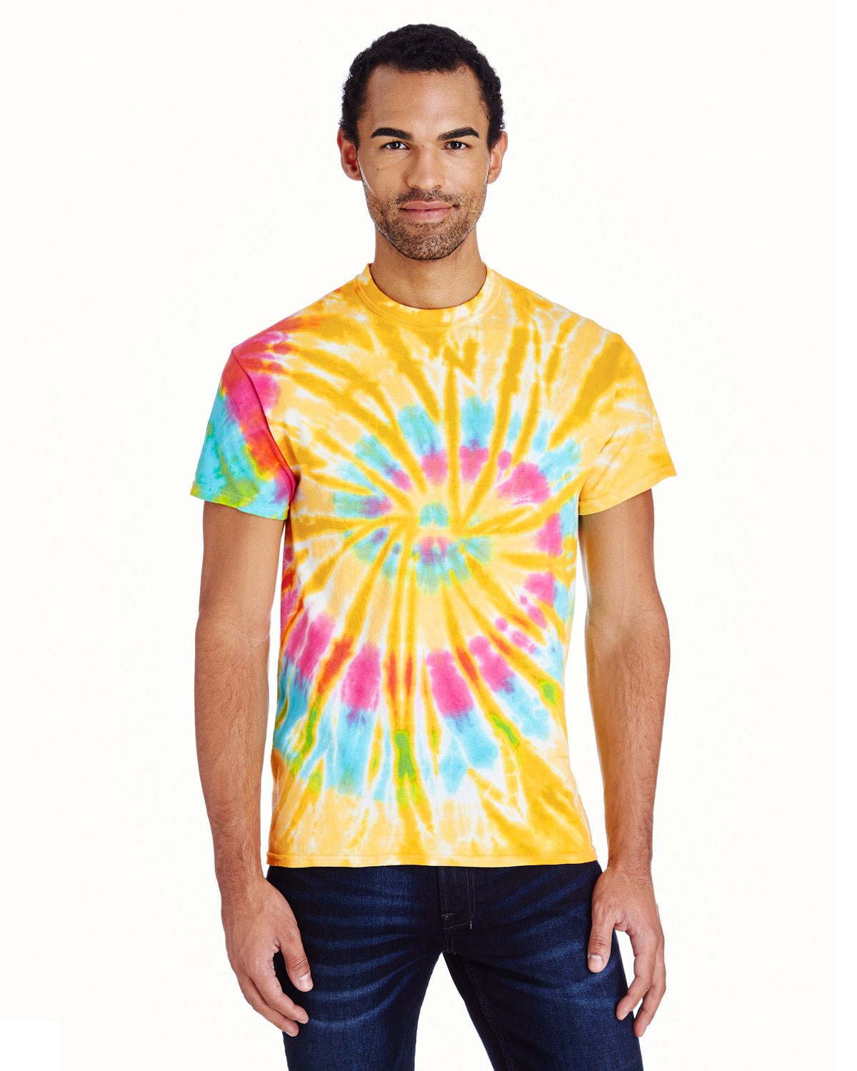 Tie-Dye CD100 Adult 5.4 oz., 100% Cotton T-Shirt - Custom Decorated