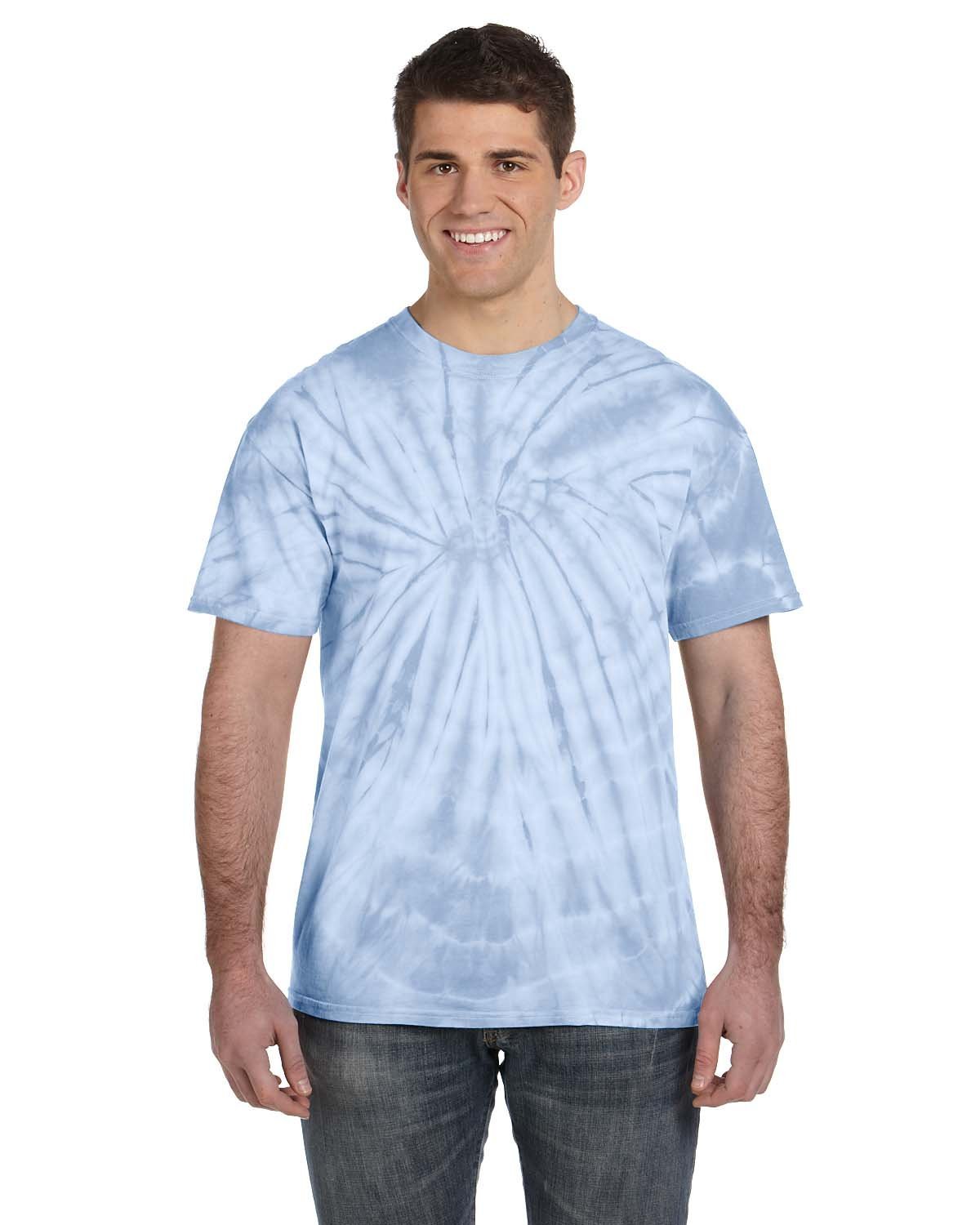 Tie-Dye CD101 Adult 5.4 oz. 100% Cotton Spider T-Shirt - Custom Decorated