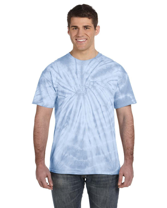 Tie-Dye CD101 Adult 5.4 oz. 100% Cotton Spider T-Shirt - Custom Decorated