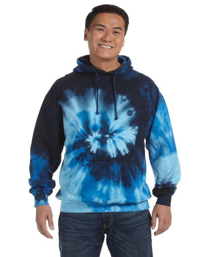 Tie-Dye CD877 Adult Tie-Dyed Pullover Hooded Sweatshirt - Custom Decorated