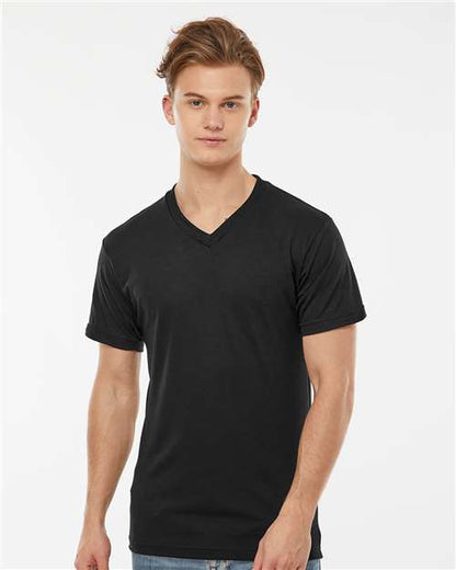 Tultex 207 Poly-Rich V-Neck T-Shirt - Custom Decorated