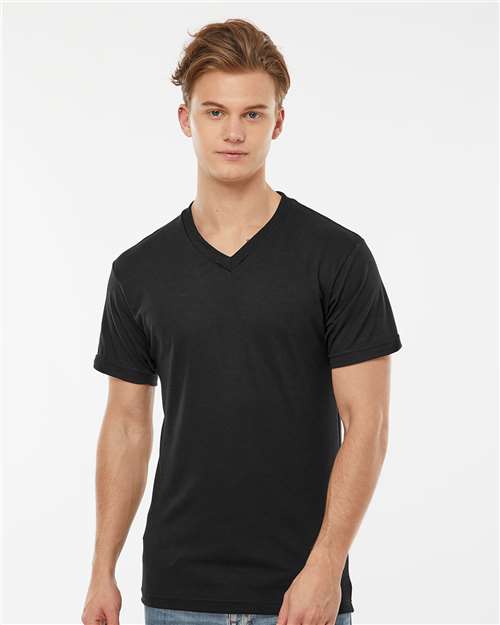 Tultex 207 Poly-Rich V-Neck T-Shirt - Custom Decorated