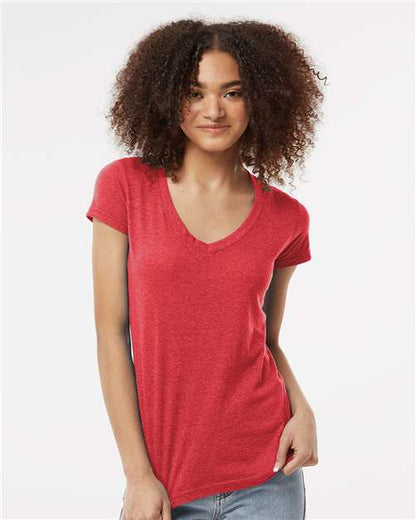 Tultex 244 Women's Poly-Rich V-Neck T-Shirt