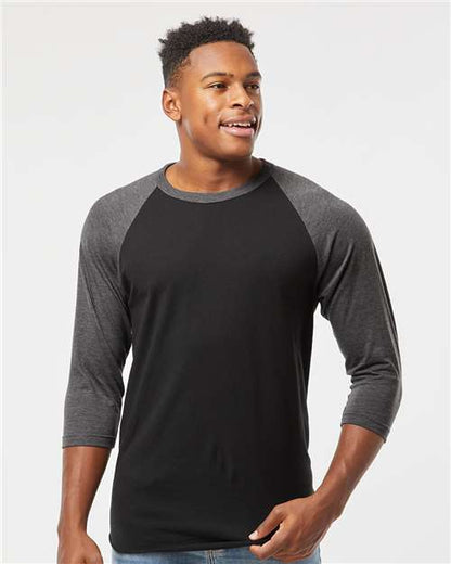 Tultex 245 Fine Jersey Raglan T-Shirt - Custom Decorated