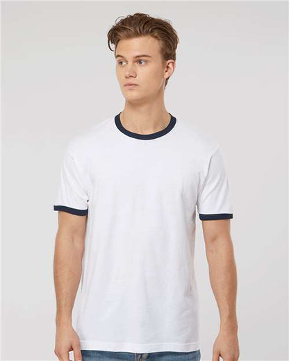 Tultex 246 Fine Jersey Ringer T-Shirt