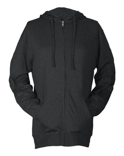 Tultex 260 Beach Full-Zip Hooded Long Sleeve T-Shirt