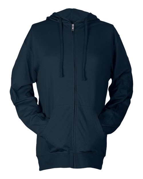 Tultex 260 Beach Full-Zip Hooded Long Sleeve T-Shirt