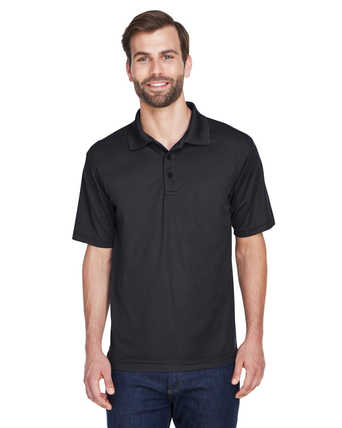 UltraClub 8210 Men's Cool & Dry Mesh Piqué Polo - Custom Decorated