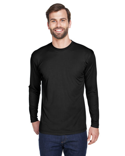 UltraClub 8422 Adult Cool & Dry Sport Long-Sleeve Performance Interlock T-Shirt - Custom Decorated