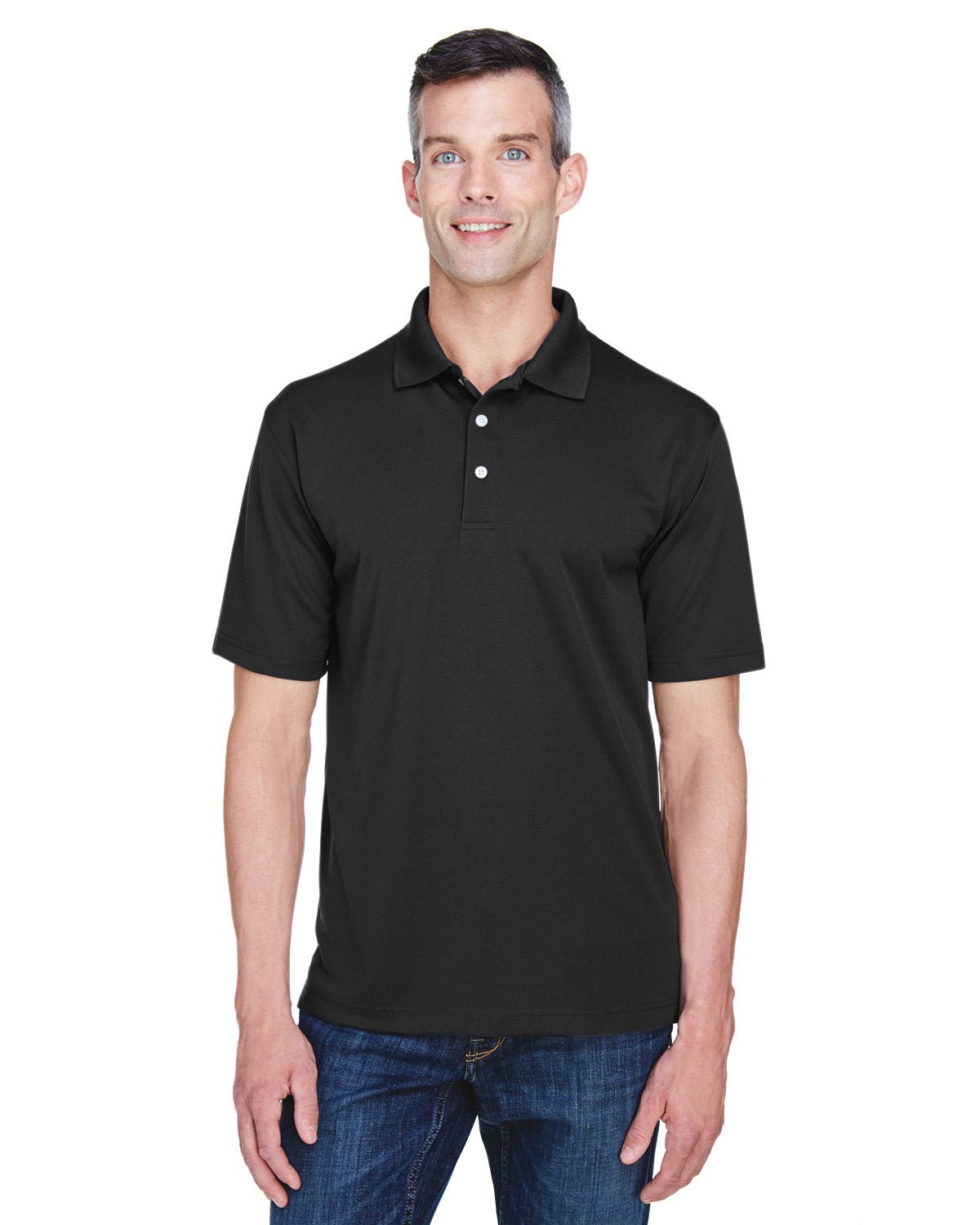UltraClub 8445 Men's Cool & Dry Stain-Release Performance Polo - Custom Decorated