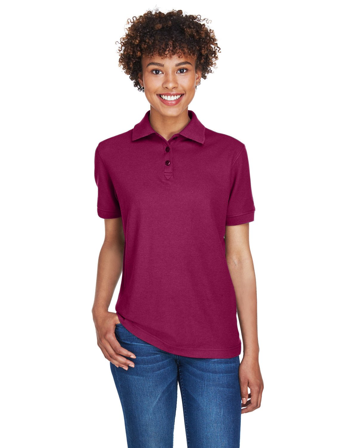 UltraClub 8541 Ladies' Whisper Piqué Polo