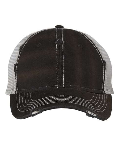 Valucap 3150 Bounty Dirty-Washed Mesh-Back Cap - Custom Decorated