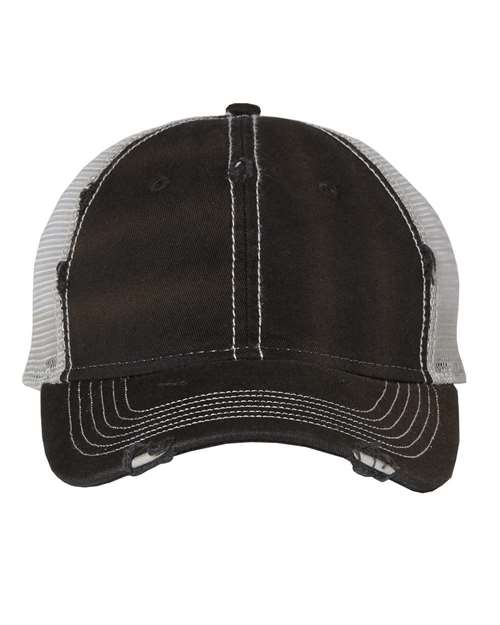 Valucap 3150 Bounty Dirty-Washed Mesh-Back Cap - Custom Decorated