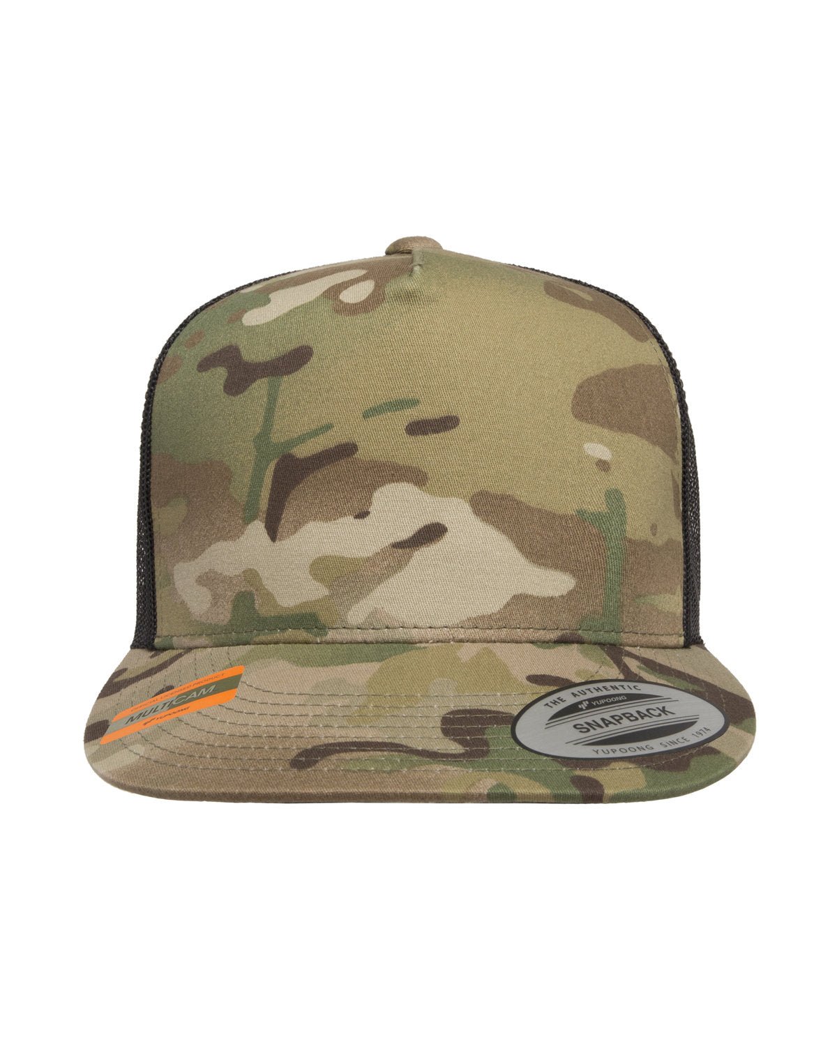 Yupoong 6006MC Classics Adult 5-Panel Multicam Trucker Hat - Custom Decorated