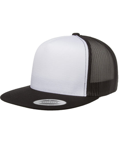 Yupoong 6006W Adult Classic Trucker with White Front Panel Hat - Custom Decorated