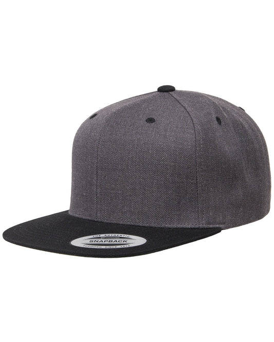 Yupoong 6089MT Adult 6-Panel Structured Flat Visor Classic Two-Tone Snapback - Custom Decorated